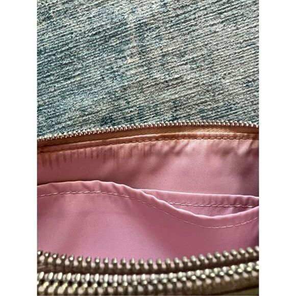 Coach Khaki / Saddle F53563 Signature Double Zip Wristlet - Picture 4 of 8